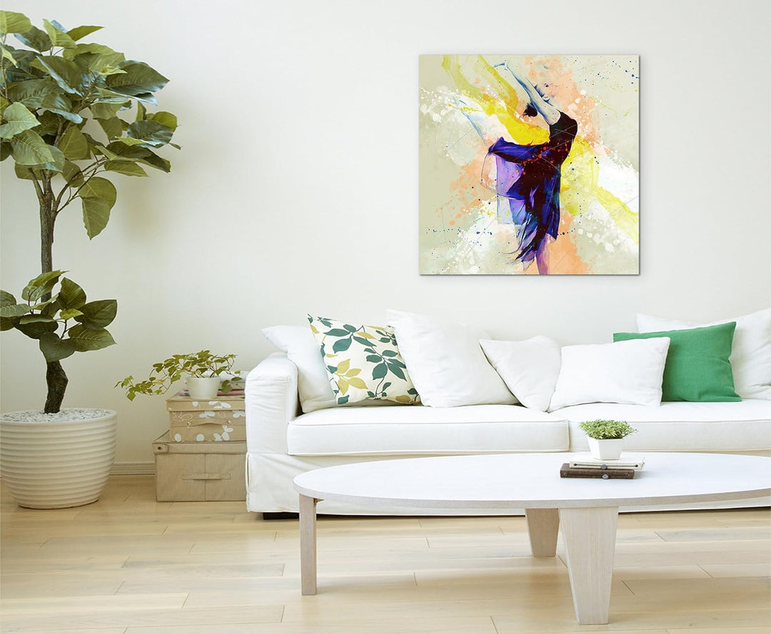 Ballett V 60x60cm Wandbild SPORTBILD Aquarell Art tolle Farben von Paul Sinus
