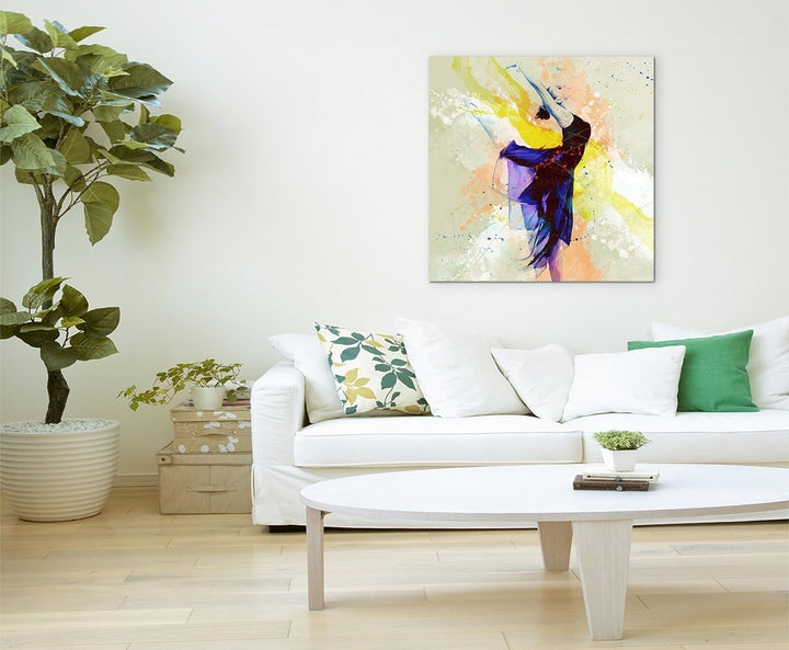 Ballett V 60x60cm Wandbild SPORTBILD Aquarell Art tolle Farben von Paul Sinus