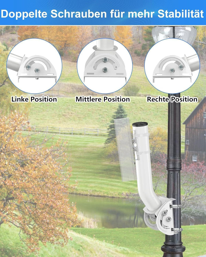 Universal verstellbare TV Antenne Halterung,13" Wetterfeste J Pole Halterung für drahtlose Brückenha