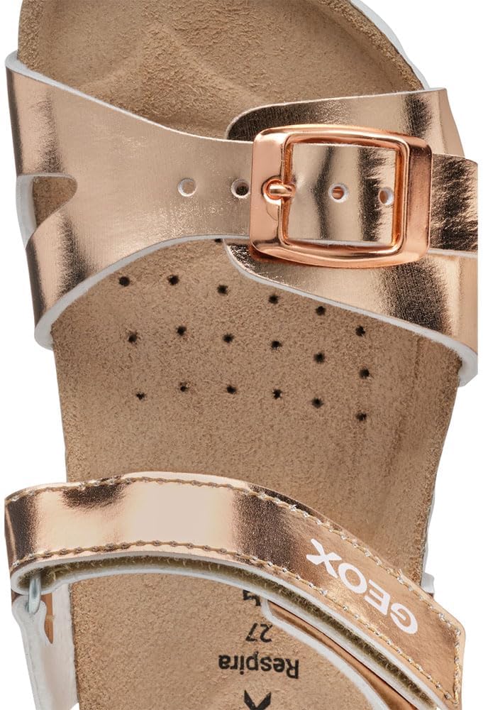 Geox Mädchen J Adriel Girl CSandal 24 EU 000bn Rose Gold, 24 EU 000bn Rose Gold