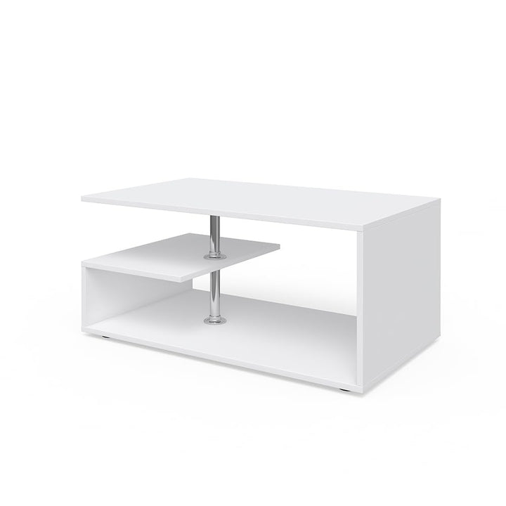 Vicco Couchtisch Guillermo Wohnzimmertisch Beistelltisch Holztisch Kaffeetisch 90 x 50 cm Weiss