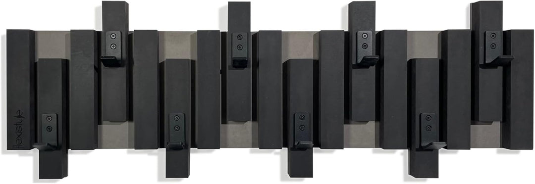 FLEXISTYLE Kleiderhaken Wand Wandgarderobe design Lamellen Flurgarderobe Garderobe Flur Holz MDF des