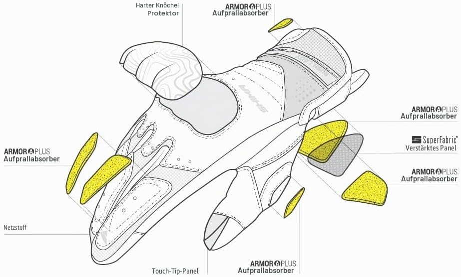 SHIMA RUSH Motorradhandschuhe - Atmungsaktive, Verstärkte, Stadt, Sommer, Touchscreen Handschuhe mit