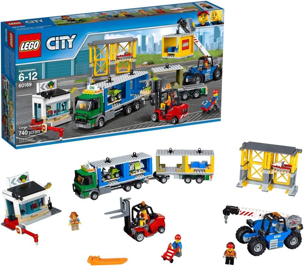 LEGO City 60169 - "Frachtterminal Konstruktionsspiel, bunt Single, Single