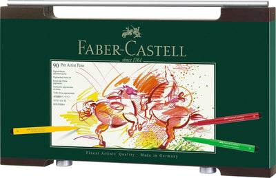 Faber-Castell 167400 - Tuschezeichner Pitt artist pen, 90 Stück im Holzkoffer