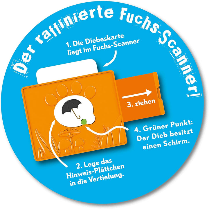 Game Factory 646255 Verfuxt, Detektivspiel für Kinder ab 6 Jahren, Kinderspiel Single, Single