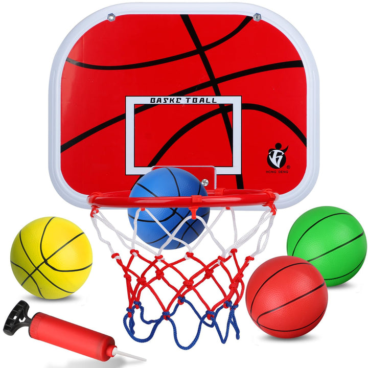 LNCOJOLM Indoor Mini Basketballkorb Basketball Hoop, kleine Bälle über Tür Small Board Hoop Spiel Se