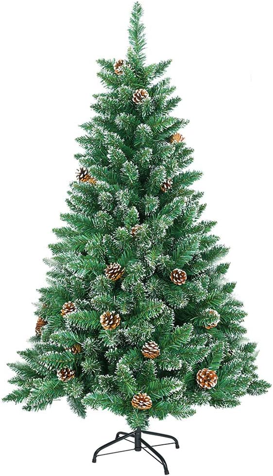 HENGMEI 120cm PVC Weihnachtsbaum Tannenbaum Christbaum Grün künstlicher mit Metallständer ca. 180 Sp