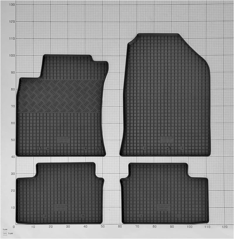 Stylisches Gummi- und Kofferraumwanne Set geeignet für KIA Ceed SW ab 2018 - Schützen und Aufwerten