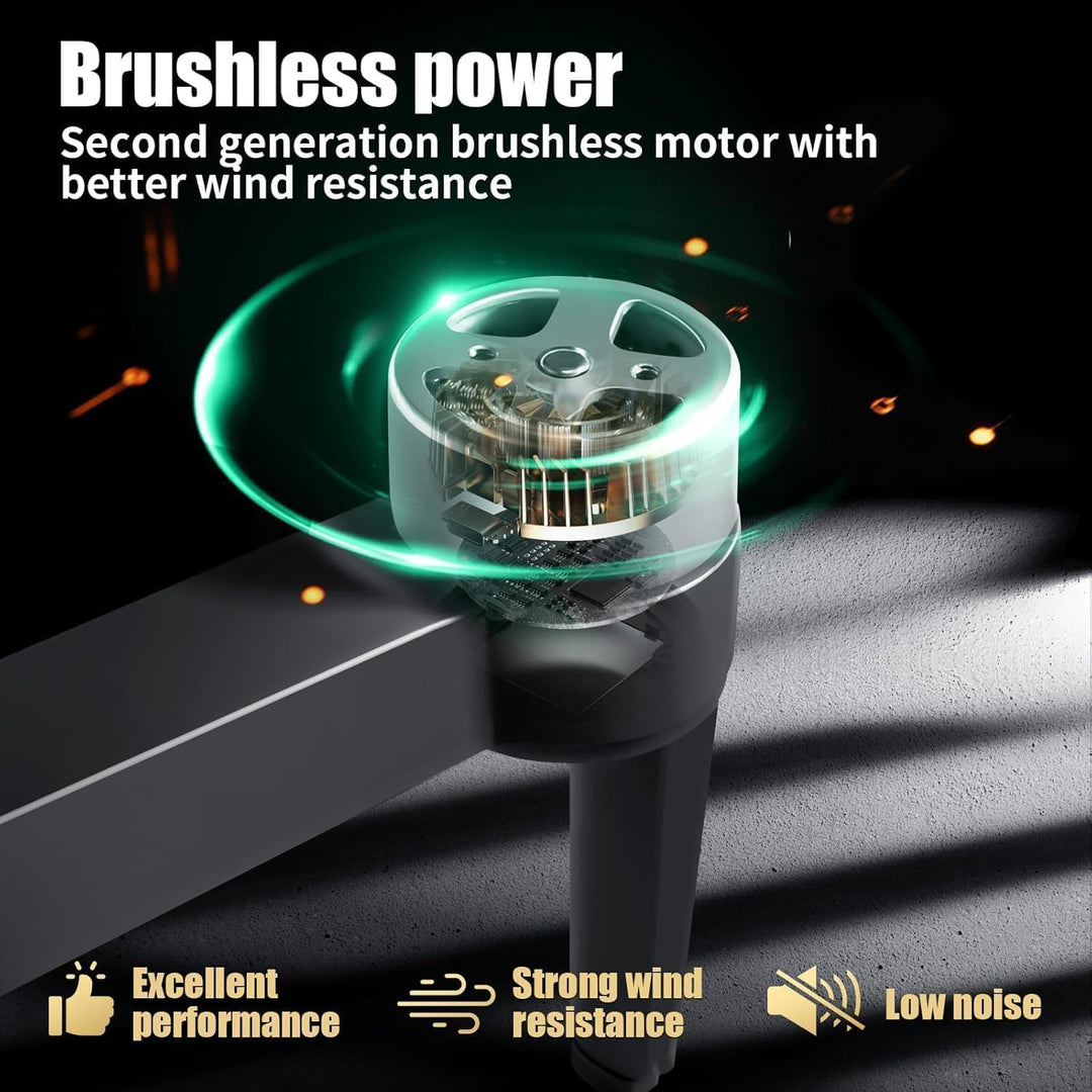 OBEST GPS Drohne mit 4K Kamera für Erwachsene Faltbare FPV Drone Fernbedienung mit 5.9" Bildschirm S