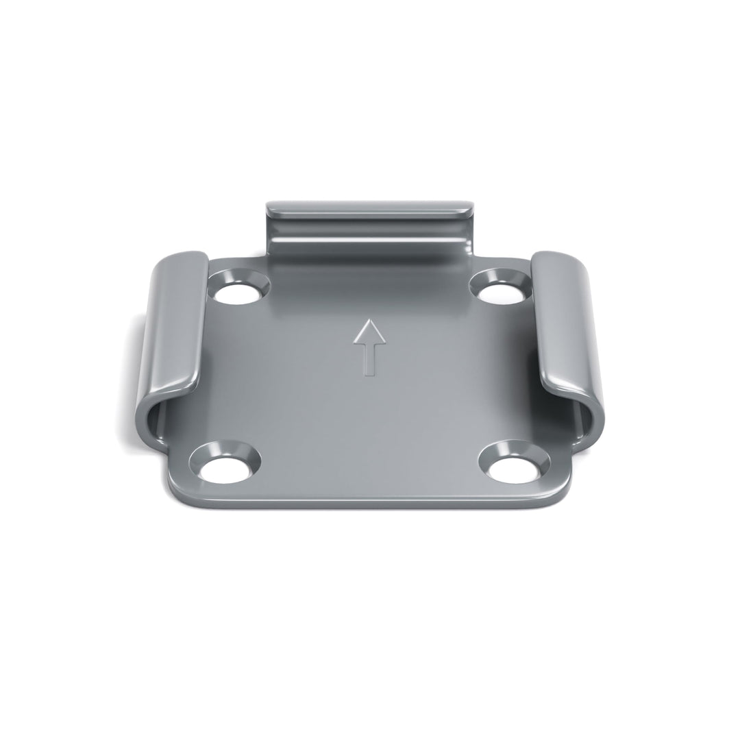 home Trends Bodenhalterung für Seitenmarkisen Metallplatte mit Kunststoff-Deckel Stahl anthrazit, Me