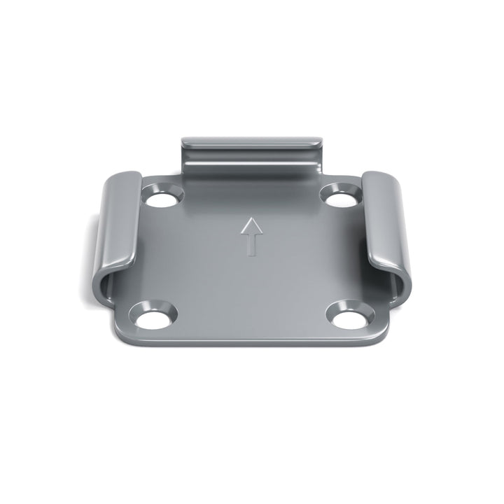 home Trends Bodenhalterung für Seitenmarkisen Metallplatte mit Kunststoff-Deckel Stahl anthrazit, Me