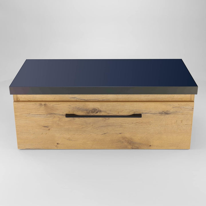 paplinskimoebel Badezimmer Badmöbel Unterschrank Schrank Waschbecken + schwarzes Oberteil 80,5 x 39