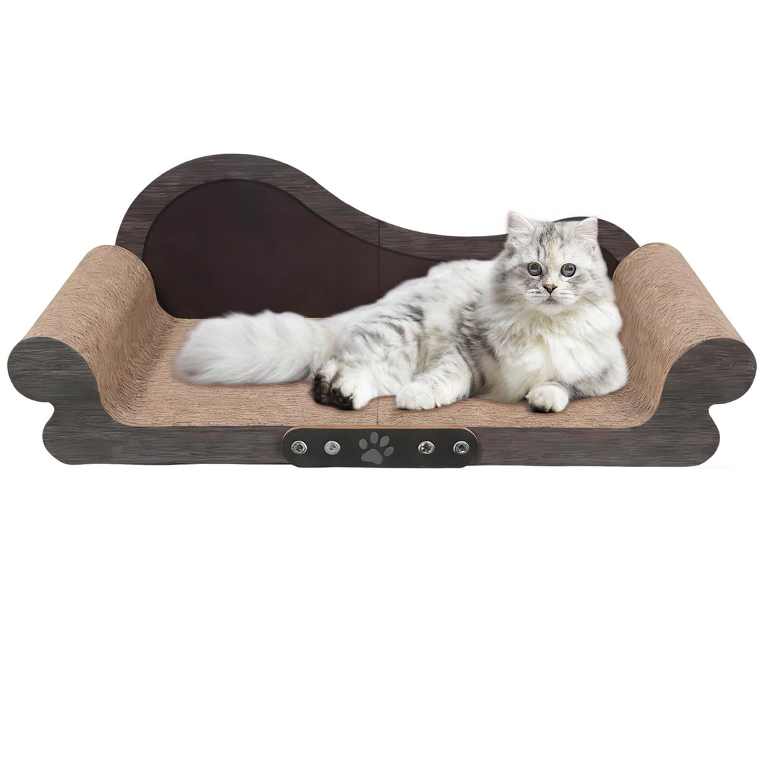 Sofa förmiges Kratzbretter Katze - Katzenkratzbrett aus Langlebiger Wellpappe, 67.8cm Breite, Kratzp