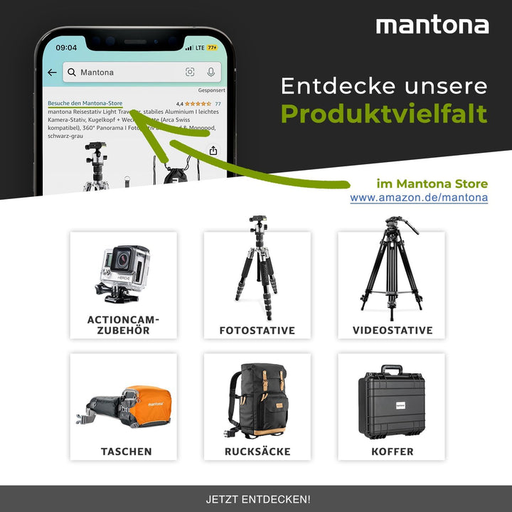 Mantona Fotorucksack Luis Luis junior Grün, Luis junior Grün