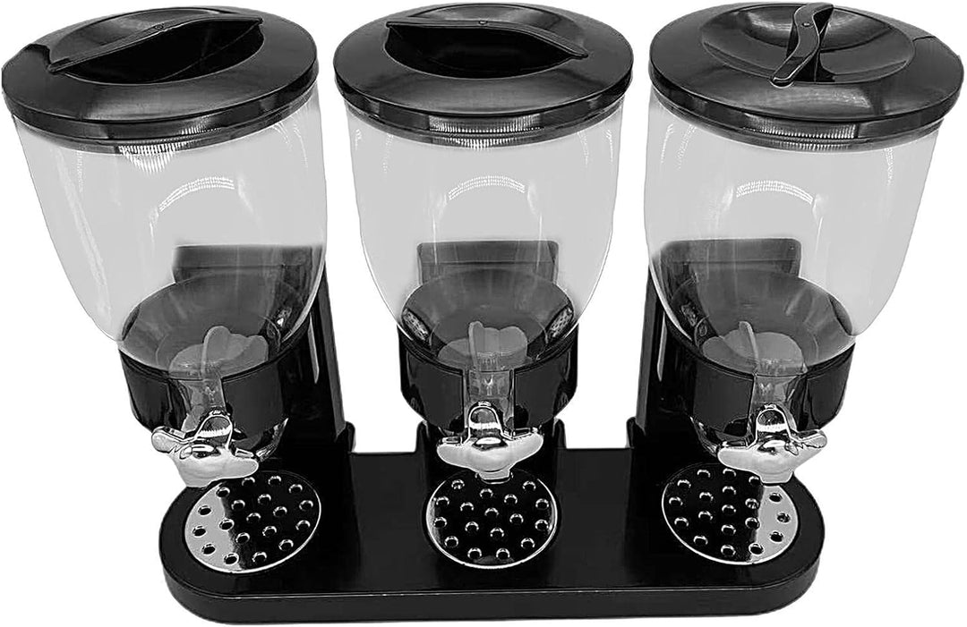Müslispender - 2 L Müslispender Dreifach Cerealienspender Cornflakes Spender Müsli Dispenser Getreid