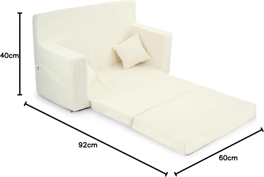 Flumi Personalisierte Kindercouch Kinder Sessel Sofa Schlafsofa jugendzimmer mit Gravur KINDERNAME S