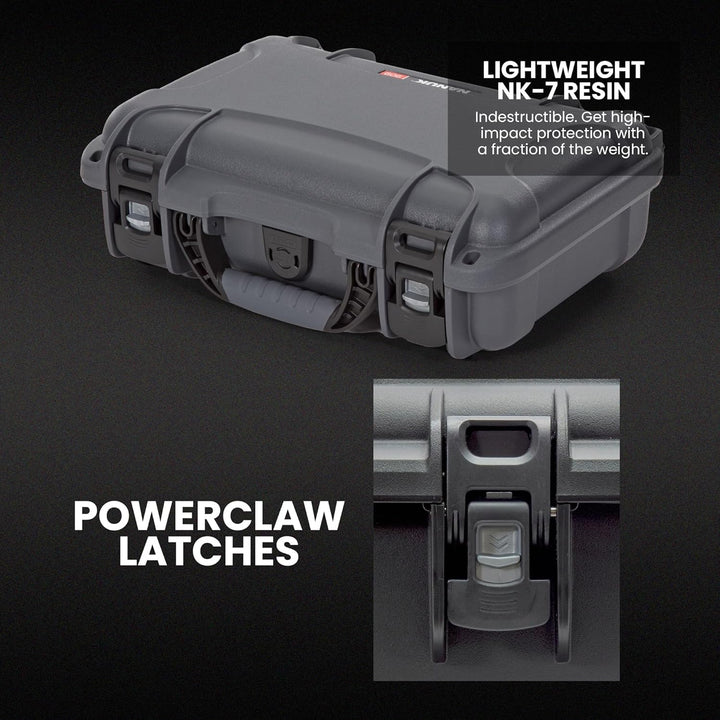 Nanuk 909 Wasserdichter Hartschalenkoffer Mit Plüschschaumeinlage - Graphit Grau (Graphite//Nature's