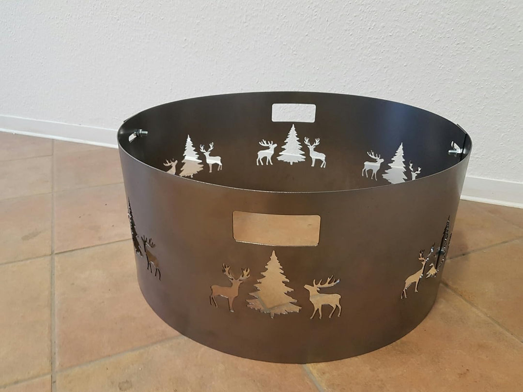 Czaja Stanzteile Funkenschutz mit Wildmotiv passend für alle Feuerschalen Ø 60 cm und Ø 55 cm