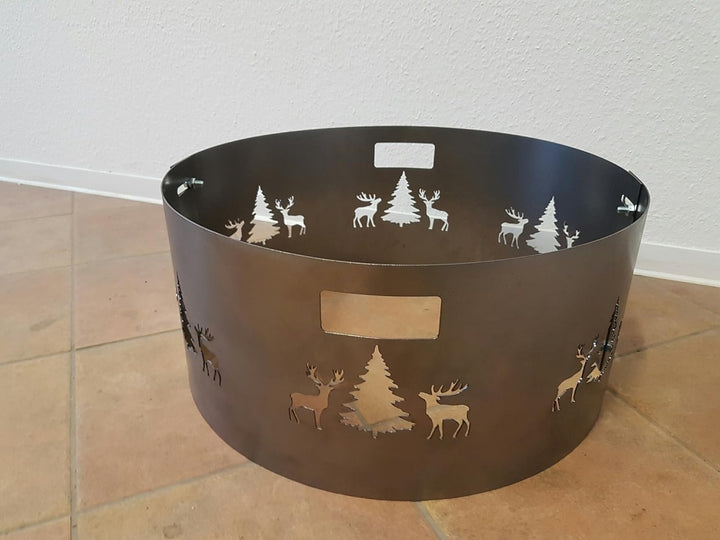 Czaja Stanzteile Funkenschutz mit Wildmotiv passend für alle Feuerschalen Ø 60 cm und Ø 55 cm
