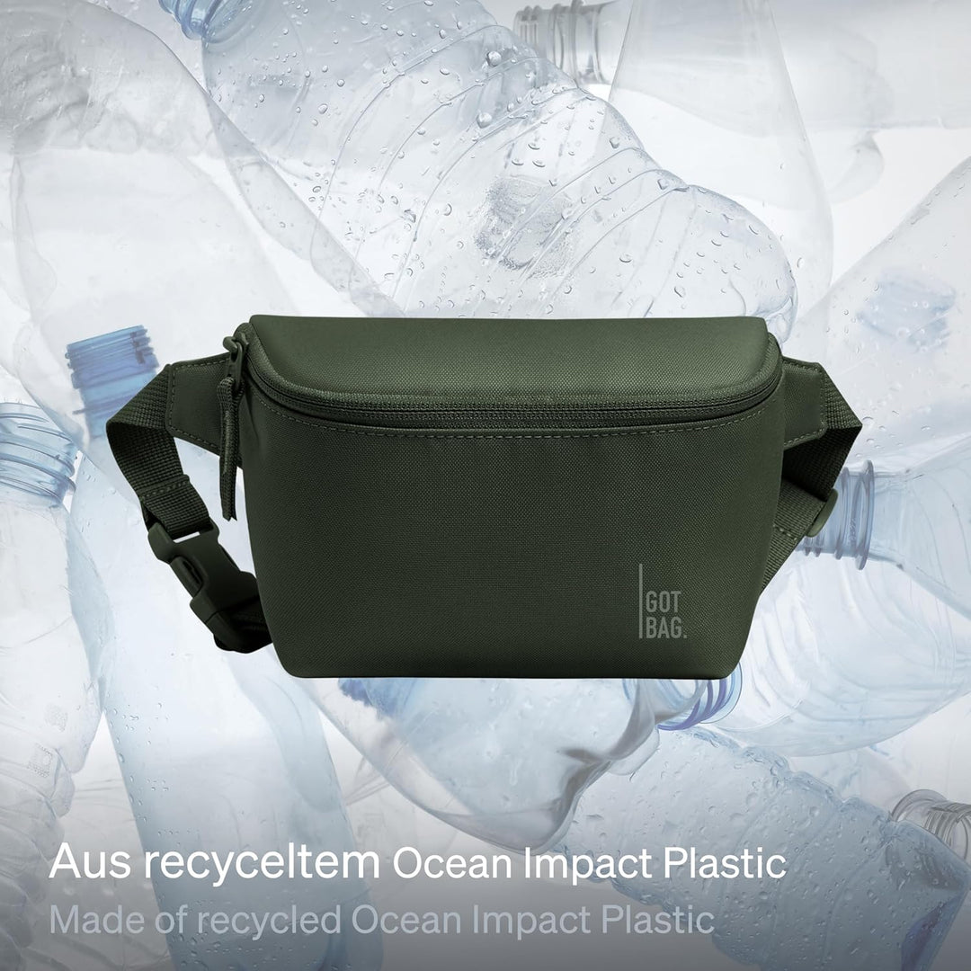 GOT BAG Bauchtasche Hip Bag 2.0 aus Ocean Impact Plastic | Gürteltasche Wasserabweisend | Stylische