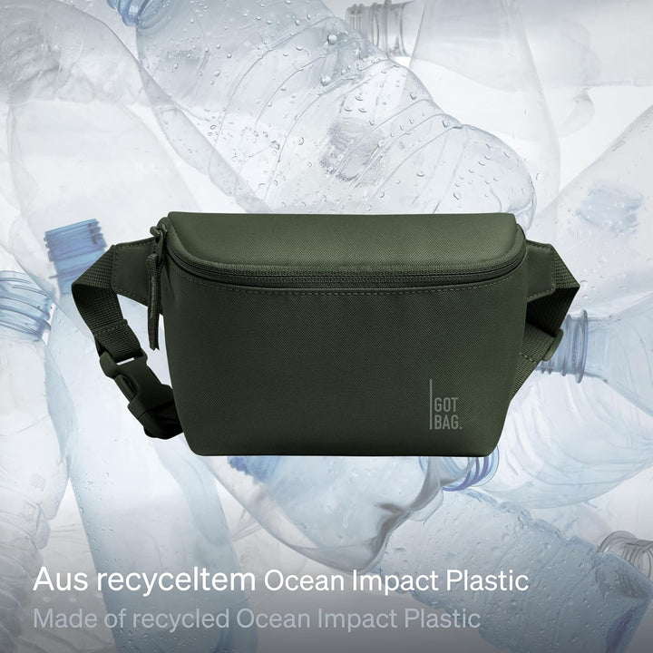 GOT BAG Bauchtasche Hip Bag 2.0 aus Ocean Impact Plastic | Gürteltasche Wasserabweisend | Stylische
