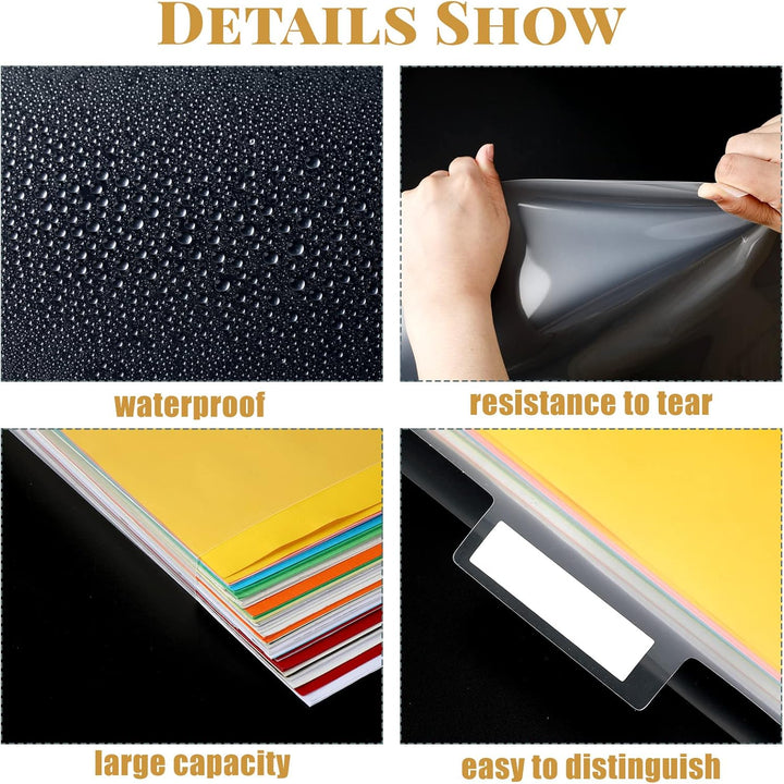Scrapbook-Papier-Aufbewahrungs-Organizer, transparent, Kunststoff-Papierhalter mit anpassbaren Regis