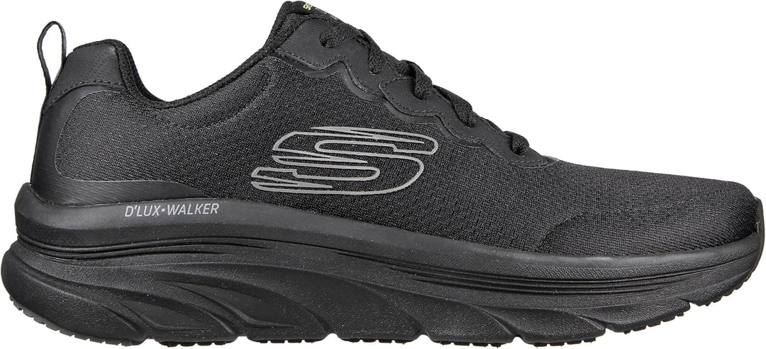Skechers D'Lux Walker - Scrambler 232264-BKCC, Herren, Sneaker, Black Mesh/Synthetic Trim 45 EU Schw