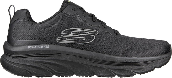 Skechers D'Lux Walker - Scrambler 232264-BKCC, Herren, Sneaker, Black Mesh/Synthetic Trim 45 EU Schw