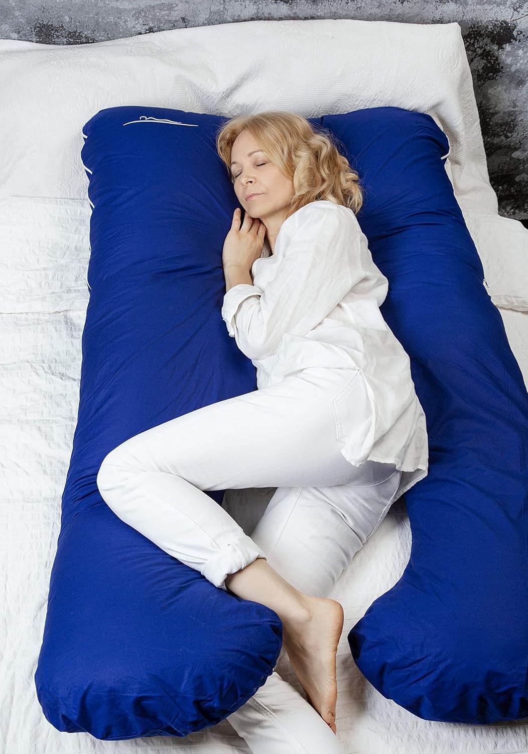 KomfortKissen ORIGINAL Premium Ergonomisches Kühlend Kuschelkissen | Körperkissen | Seitenschläferki