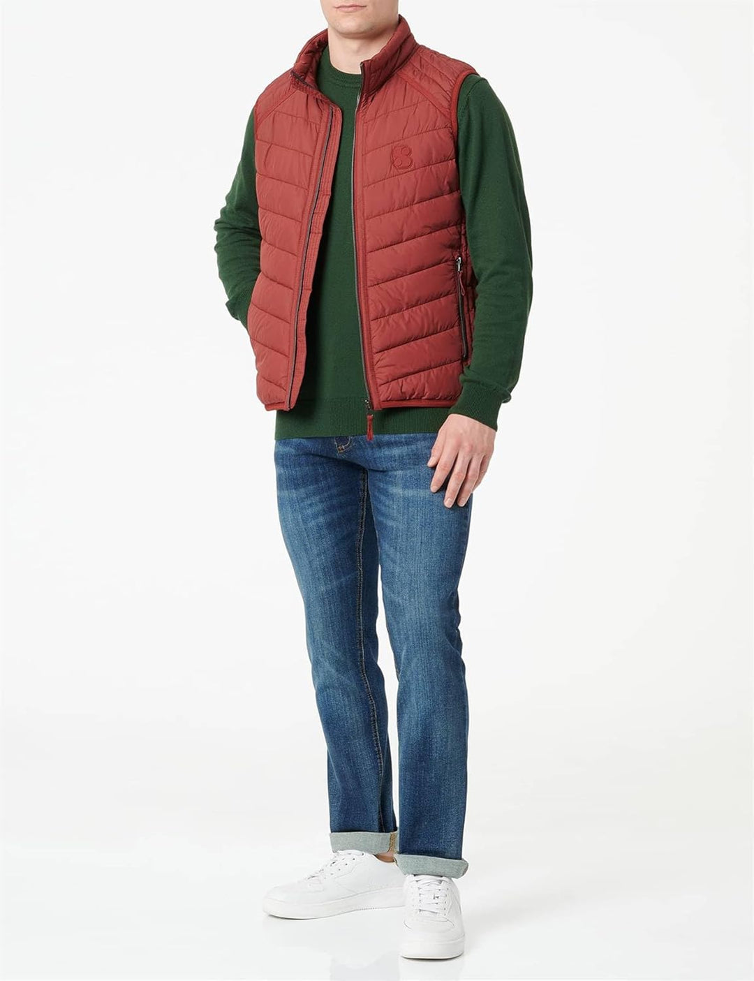 s.Oliver Herren Weste ärmellos, Dark Red
