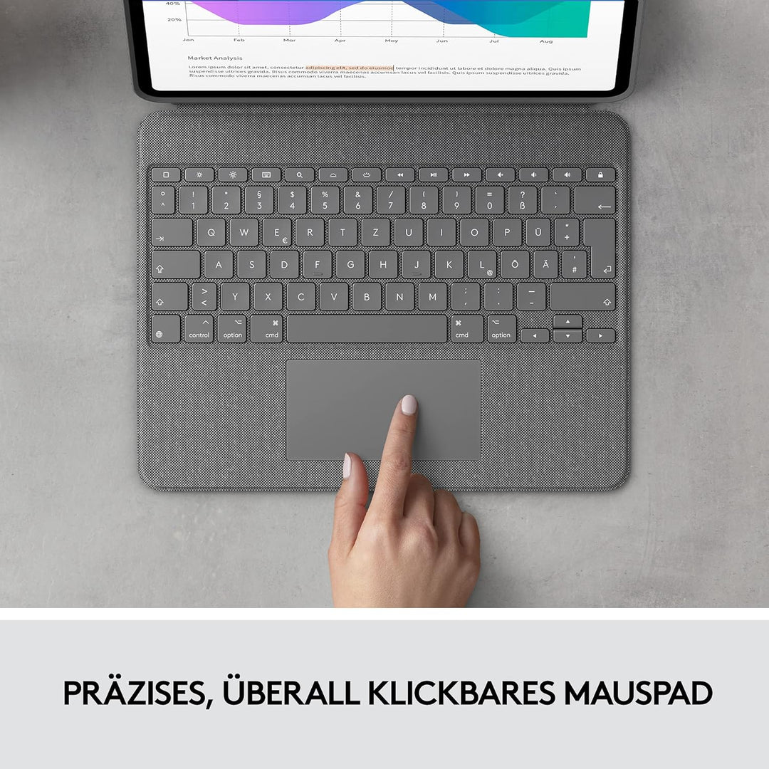 Logitech Combo Touch – Grau – Pfannen-Nordisch