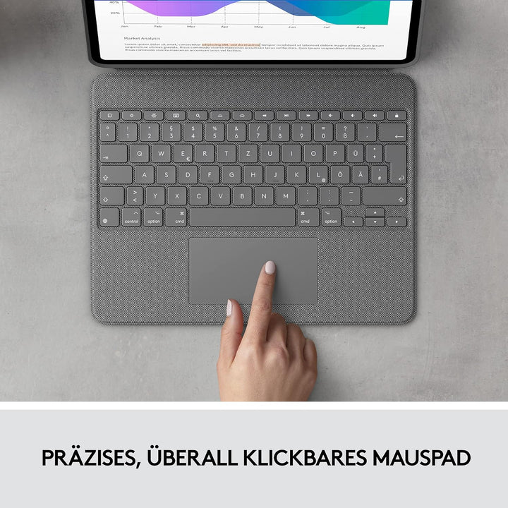 Logitech Combo Touch – Grau – Pfannen-Nordisch