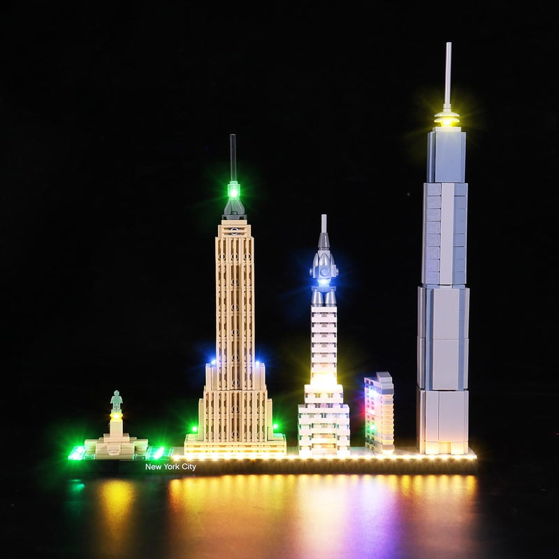 cooldac LED Beleuchtungskit für Lego 21028 Architecture New York City Skyline, Led Licht Kompatibel