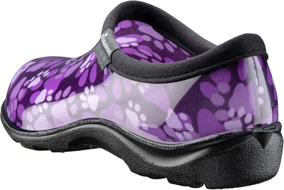 Principle Plastics Sloggers Damen Regenschuhe mit Pfotenabdruckmotiv, Violett Size 6 violett 37 EU,
