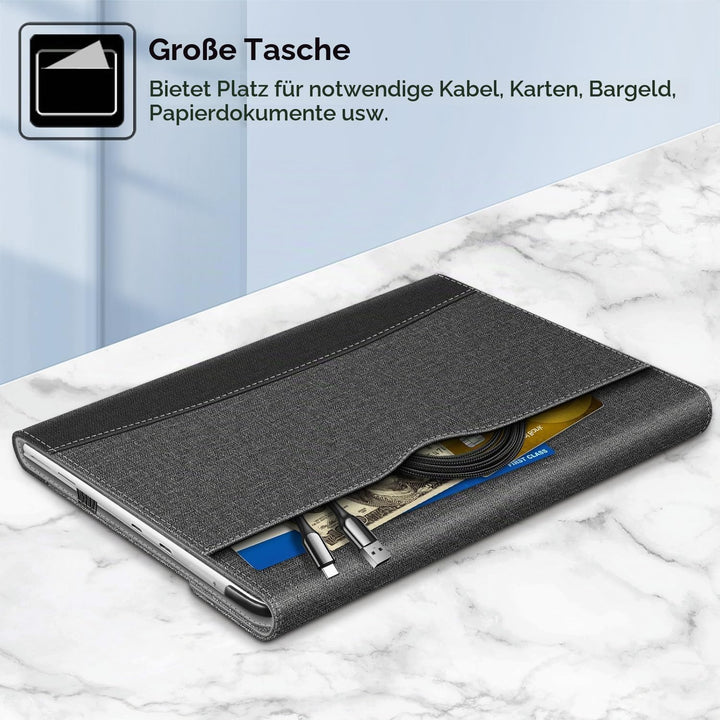 Fintie Hülle für Microsoft Surface Pro 8 13 Zoll (2021) - Multi-Sichtwinkel Hochwertigem Kunstleder