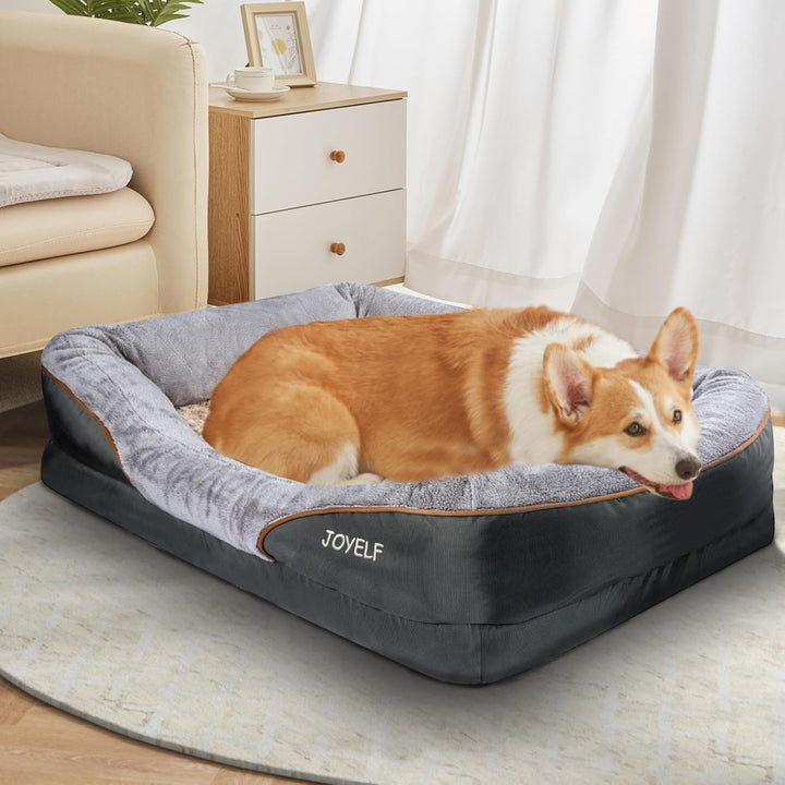 JOYELF Mittel Hundebett Memory Foam Orthopädisches Memory Foam Hundebett & Hundesofa mit abnehmbarem