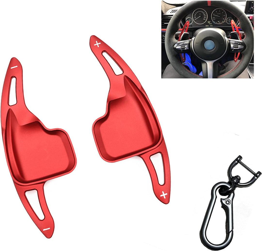 HIBEYO Lenkrad Schaltpaddel Verlängerung Schaltwippen für BMW 3er F30 F31 F34 5er F10 F11 1er F20 F2