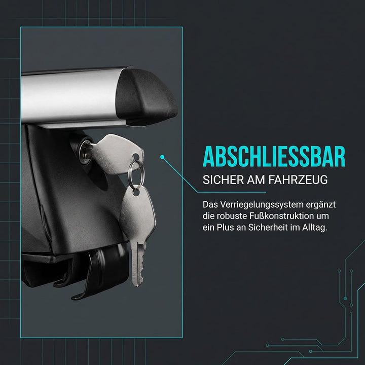 Alu Dachträger RB003 kompatibel mit Volvo XC40 (5Türer) ab 2018