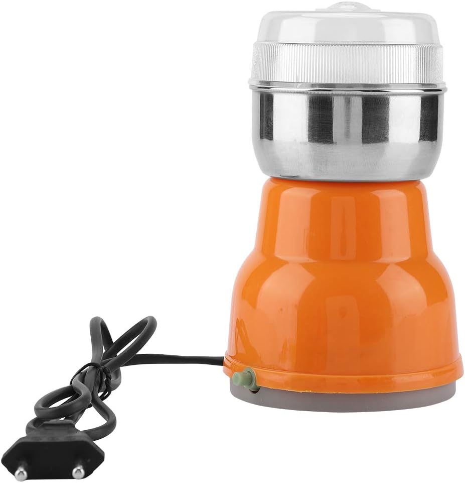 ciciglow Kaffeebohnenmühle, elektrische Kaffeemühle mit Edelstahlklinge Langlebig Zum Mahlen von Kaf