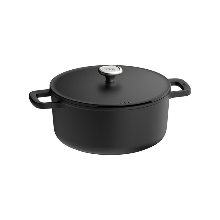 Berghoff English Home LEO Phantom Aluminium Kochtopf Schwarz Schwarzes 27x21.6x15.3 cm, Schwarzes 27