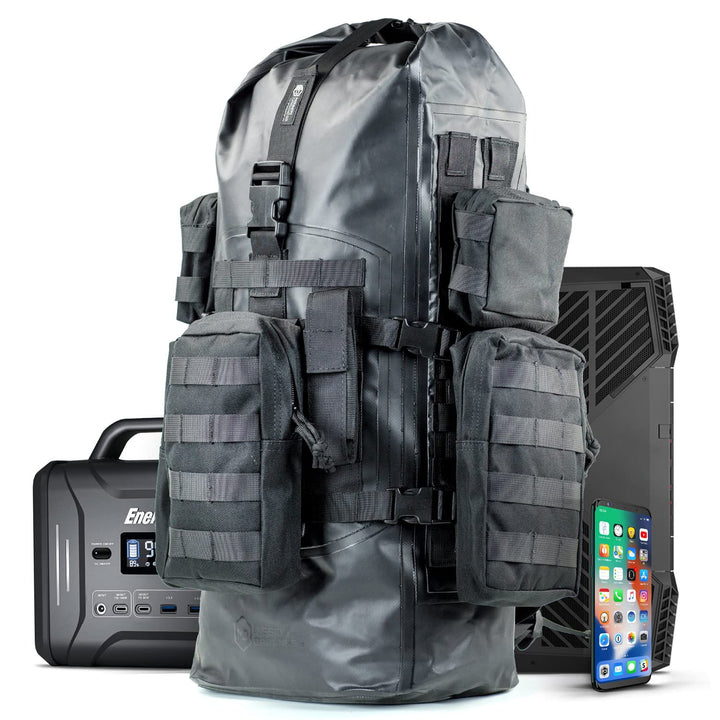 Mission Darkness Dry Shield Faraday Rucksack 40 Liter Fassungsvermögen // Wasserdichte taktische Tas