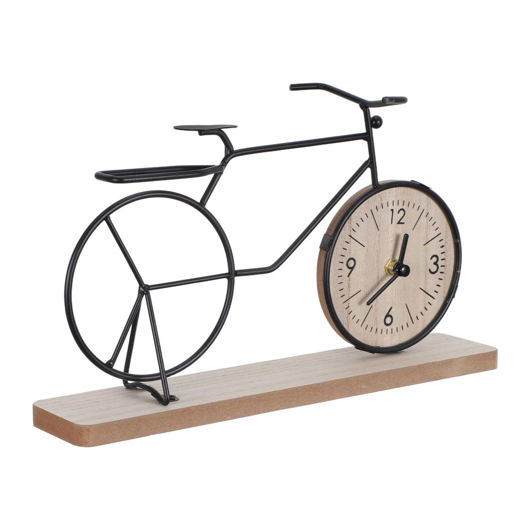 Toyvian Vintage Fahrrad Uhr Präzisem Analogwerk Kreative Schreibtisch Uhr für Regal und Kaffeetisch