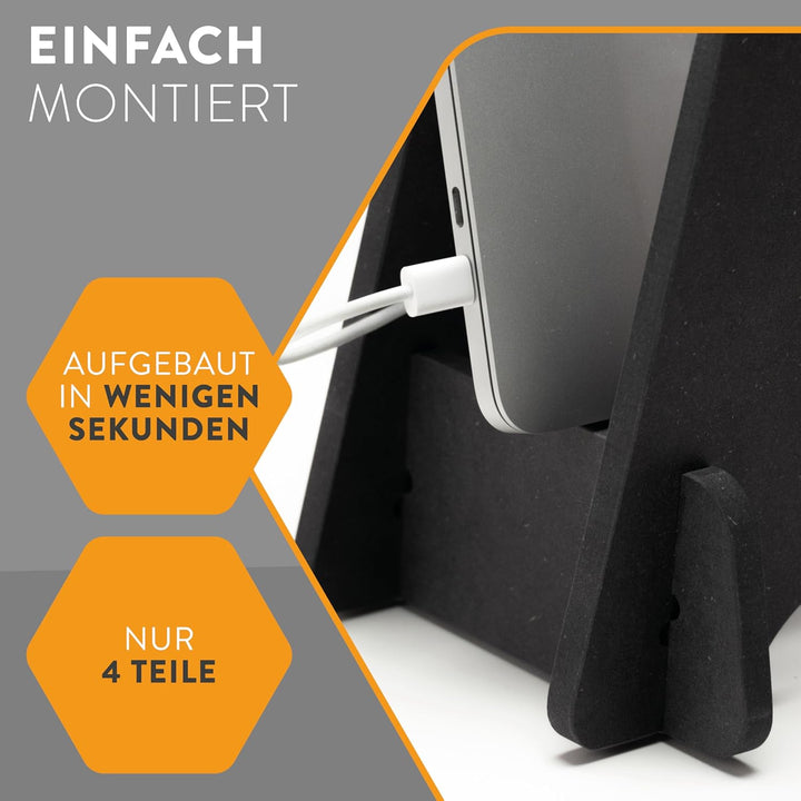 boho office® Laptop Ständer Holz - hydesk Multistand - Erhöhung für Notebook/Laptop und MacBook, Lap