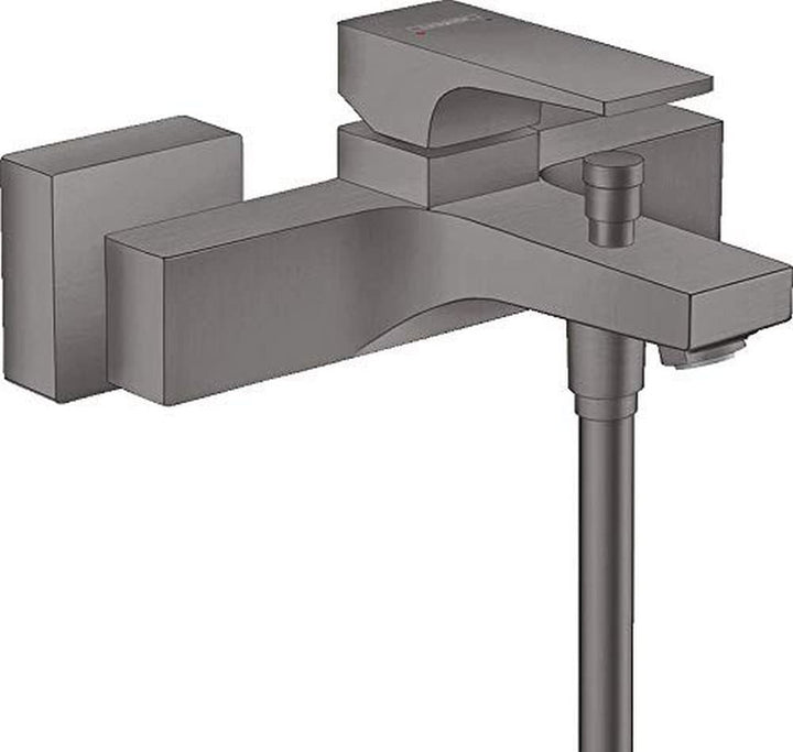hansgrohe Wannenarmatur Metropol, Aufputz Einhebel-Wannenmischer, Brushed Black Chrome Brushed Black
