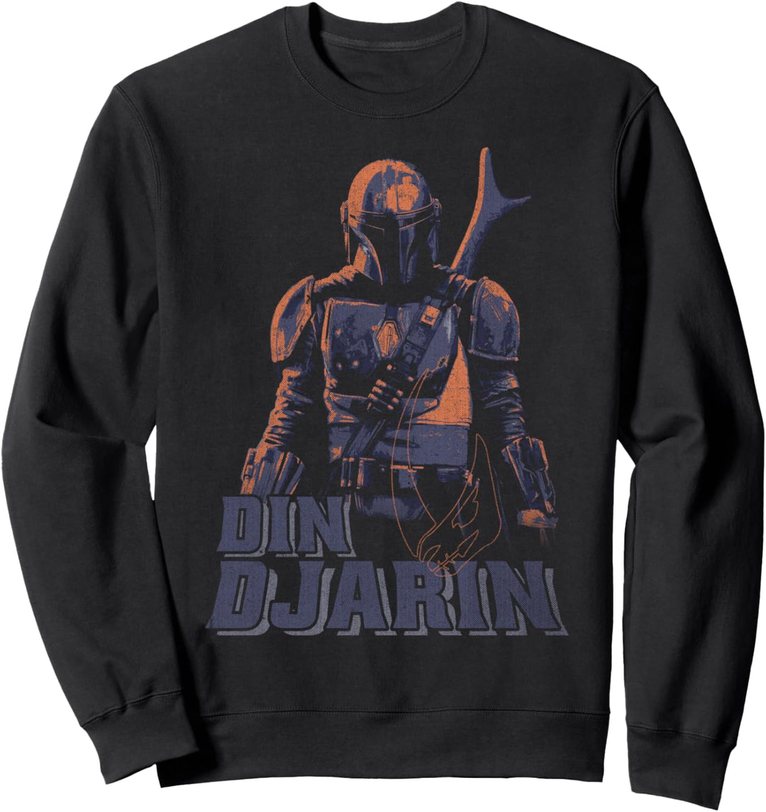 Star Wars Mandalorian Din Djarin Dark Backdrop Sweatshirt