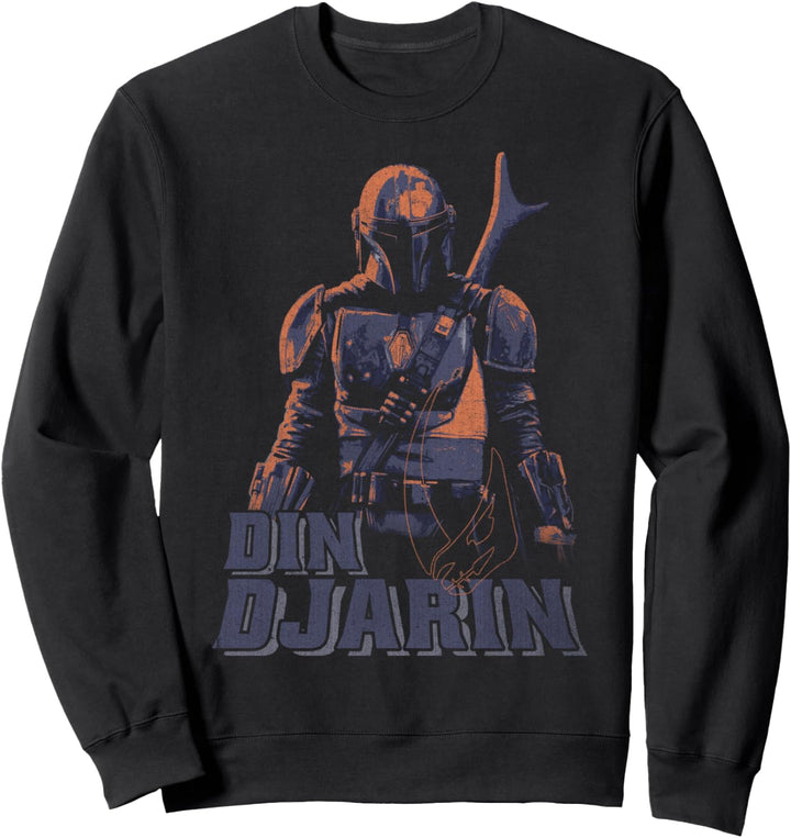 Star Wars Mandalorian Din Djarin Dark Backdrop Sweatshirt