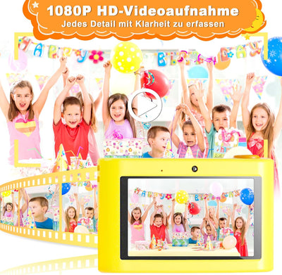 Kinderkamera, 3,0 Zoll Touchscreen Kinder Kamera, 48MP 1080P Digitalkamera Kinder, WiFi & USB fotoap