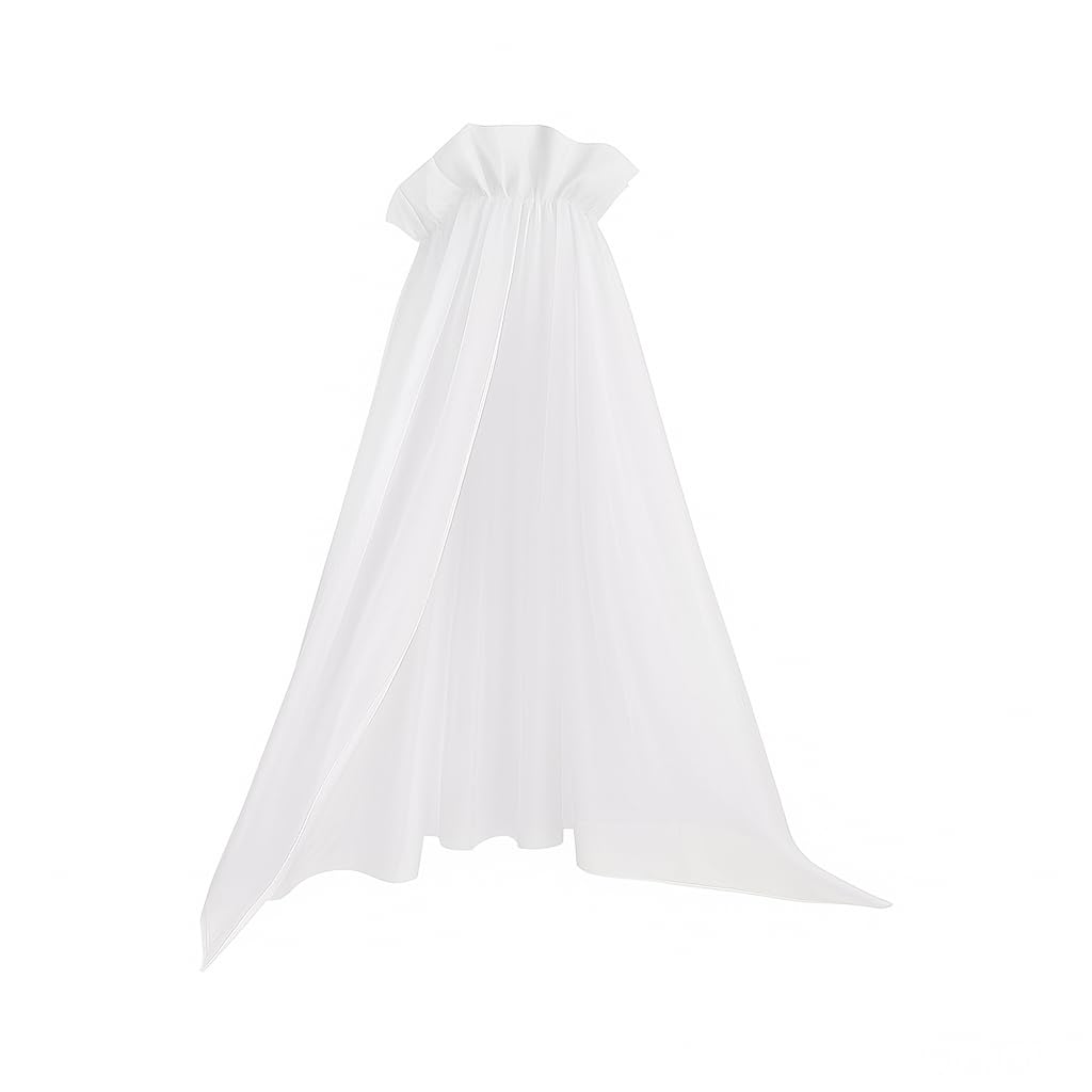 Baldachin für Wiege und Moseskorb – weiss, aus Voile