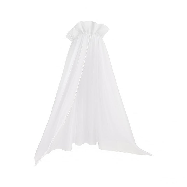 Baldachin für Wiege und Moseskorb – weiss, aus Voile